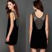 Free People Dresses | Free People Danced To Pieces Beaded Back Velvet Mini Dress Size 0 | Color: Black | Size: 0