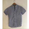 J. Crew Shirts | J. Crew Men’s Short Sleeve Button Up Heathered Chambray | Color: Blue/Gray | Size: Xs