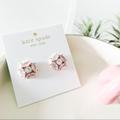 Kate Spade Jewelry | Last Onekate Spade Crystal Stud Earrings | Color: Gold/White | Size: Os