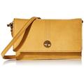 Timberland Women's Crossbody Wallet RFID Leather Shoulder Bag, Wheat (Nubuck)., One Size UK