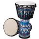 FISISZ Djembe African Drum Bongo Congo Goatskin DrumheadDrums, Djembe Drum African Bongo Professional (Blanco : Azul, Size : 8in)