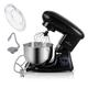 KARACA Multichef Kitchen Machine, Electric Stand Mixer Black 1400W, 6 Speed Dough Machine with Whisk, Dough Hook, Splash Guard, Schlager, Hand Mixer, Food Processor, Household Stand Mixers,Cake Mixer