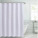 Laura Ashley Solid Color Single Shower Curtain + Hooks Cotton Blend in Blue | 72 H x 72 W in | Wayfair LAC014952