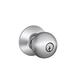 Schlage Orbit Keyed Door Knob in Gray | 4.37 H x 3.62 W x 8.14 D in | Wayfair F51AORB626