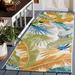 Green/Yellow 2'8" x 8' Area Rug - Bayou Breeze Ismene Floral Gold/Green Indoor/Outdoor Area Rug | Wayfair 315982E1F0074442AF50A89C7972E32B