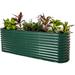 Vego Garden 32" Tall 9 In 1 Modular Metal Raised Garden Bed Metal in Green | 32 H x 42 W x 78 D in | Wayfair VB9N132BG