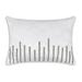 Everly Quinn Beaded Lines Velvet Throw Pillow Down/Feather/Velvet in White | 20 H x 20 W x 2 D in | Wayfair 5079388E560548F981ADB0BB42BB78A8