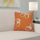 Lark Manor™ Gorrell Outdoor Square Pillow Cover & Insert Polyester/Polyfill blend in Orange | 20 H x 20 W x 3 D in | Wayfair
