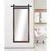 Neace Barn Bathroom/Vanity Mirror Plastic/Metal in Gray/White/Black Laurel Foundry Modern Farmhouse® | 64 H x 36 W x 2.75 D in | Wayfair