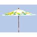 Arlmont & Co. Darcy-Louise 108" Market Umbrella in Green/White/Yellow | 95.5 H x 108 W x 108 D in | Wayfair 1E4BD17CF0E44524B401AAE07B43C234