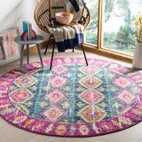 Pink 79 x 0.35 in Indoor Area Rug - Langley Street® Felty Southwestern Fuchsia Area Rug Polypropylene | 79 W x 0.35 D in | Wayfair