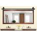 Neace Modern & Contemporary Bathroom/Vanity Mirror in Black Laurel Foundry Modern Farmhouse® | 31 H x 56 W x 0.75 D in | Wayfair