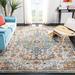 Blue 108 x 0.3 in Indoor Area Rug - Langley Street® Felty Oriental Gray/Light/Orange Area Rug | 108 W x 0.3 D in | Wayfair