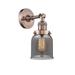 Red Barrel Studio® 1-Light Dimmable Armed Sconce Glass/Metal in Gray/Brown | 10 H x 5 W in | Wayfair EC19F3E19D544CB1B04EE3BCE7AD8255