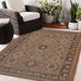 Brown/Orange 48 x 0.08 in Area Rug - Langley Street® Dife Oriental Orange/Brown Indoor/Outdoor Area Rug Polyester | 48 W x 0.08 D in | Wayfair