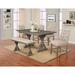 Narvaez 6 - Person Counter Height Dining Set Wood/Upholstered in Gray Laurel Foundry Modern Farmhouse® | Wayfair E2346AC67709452E9D3725BA82AA79A1