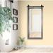 Neace Barn Bathroom/Vanity Mirror Plastic/Metal in Gray/White/Black Laurel Foundry Modern Farmhouse® | 60 H x 36 W x 2.75 D in | Wayfair