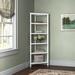 Lark Manor™ 74.75" H x 30.5" W Solid Wood Corner Bookcase Wood in Gray | 74.75 H x 30.5 W x 19 D in | Wayfair 23C15FFE36A640EBB7642BEE56FFB197