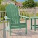 Rosecliff Heights Hatolina Adirondack Chair Plastic/Resin in Green | Wayfair 1C631ED31D3A4058B7D82B1B6631B885