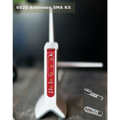 H-tronic - sma Umbausatz für avm FritzBox 6820 V2 für Antennen-Mod