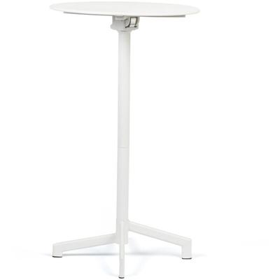 Sklum - Runder Bartisch Ø60 cm klappbar und in 2 Höhen verstellbar aus Stahl Dely Weiss Image