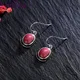 Boucles d'oreilles créoles en argent regardé S925 pour femmes boucles d'oreilles pendantes en