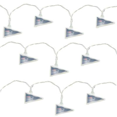 New England Patriots LED Pennant Party Lights, 11' Long, White