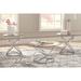 Signature Design by Ashley Hollynyx Chrome-tone Glass 3-piece Table Set