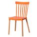 Modern Plastic Dining Chair Windsor Design with Beech Wood Legs