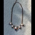 J. Crew Jewelry | J Crew Multicolored Crystal Fashion Jewelry Necklace. | Color: Blue/Orange | Size: Os