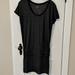 Athleta Dresses | Athleta Drop Waist Ruched Short Sleeve Dress | Color: Black | Size: S