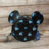 Disney Bags | Disney Loungefly Nwt 65th Anniversary Mickey Mouse Crossbody | Color: Black/Blue | Size: Os