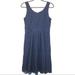J. Crew Dresses | J. Crew Dress Swirling Lace Sleeveless Pockets Navy Blue Size 4 | Color: Blue | Size: 4