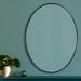 Latitude Run® Mirrorize 23 X 31" Black Oval Mirror For Living Room Wall Decor, Modern Oval Framed Black Bathroom Mirror | Wayfair