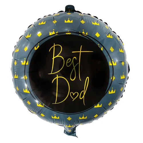 Folienballon Best Dad, 45 cm Ø