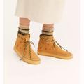 Free People Shoes | Free People Laidback London Argo Ankle Suede Stars Boots Moccasins Cute $220 | Color: Tan | Size: 39