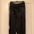 Anthropologie Pants & Jumpsuits | Anthropologie Silky Tie-Waist Pants | Color: Black | Size: 4