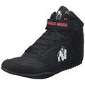 Gorilla Wear High Tops Red rot - schwarzes Logo - Bodybuilding und Fitness Schuhe für Damen und Herren, Schwarz, 46 EU