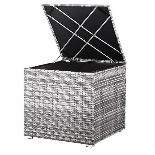 Casaria - Poly Rattan Auflagenbox Kissenbox Gartenbox Lounge 75x75x70 cm Wasserdicht Innentasche