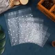 Sac en Cellophane givré à pois 100 pièces sac d'emballage en plastique Transparent sacs