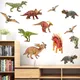 Autocollants muraux en forme de dinosaure pour chambre de bébé garçon et fille stickers dessin