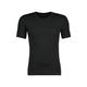 Huber Herren Shirt Kurzarm Unterhemd, Schwarz (Black 0670), Medium (Herstellergröße: M)