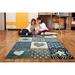 KC Cubs Boy & Girl Modern Decor Area Rug and Carpet Collection for Kids, Toddlers and Baby Nursery, Stars, Stripes & Polka Dots