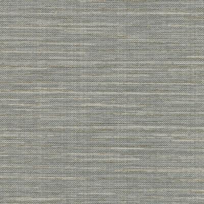 Warner Bay Ridge Grey Faux Grasscloth Wallpaper