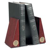 Gold Georgetown Hoyas Rosewood Bookends