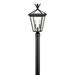 Hinkley Palma Large Post Top Or Pier Mount Lantern Aluminium/Metal in Black/Gray | 21.5 H x 10 W x 10 D in | Wayfair 26091BK