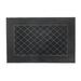 Arlmont & Co. Bisa Diamond 16" x 24" Non-Slip Outdoor Door Mat Rubber in Black | 16 H x 24 W x 1.5 D in | Wayfair J-031-DD