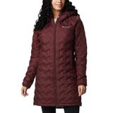 Columbia Women's Delta Ridge Long Down Jacket (Size 3X) Malbec, Polyester