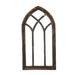 Gracie Oaks Gothic Architectural Window Wall Decor, Wood in Gray | 30 H x 17 W x 2 D in | Wayfair E6185128DA6D4BAD8799777197D2B63A