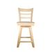 Rosalind Wheeler Forloney Swivel Counter & Bar Stool Wood in Brown/White | 39 H x 17 W x 20 D in | Wayfair 0D32C2CBDB3B4115BA67BAFFC508A634